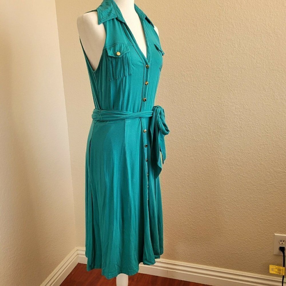 Karen Alexander vintage Button Down Shirt Dress , Fit And Flare , Knee Length A2 - Picture 7 of 12